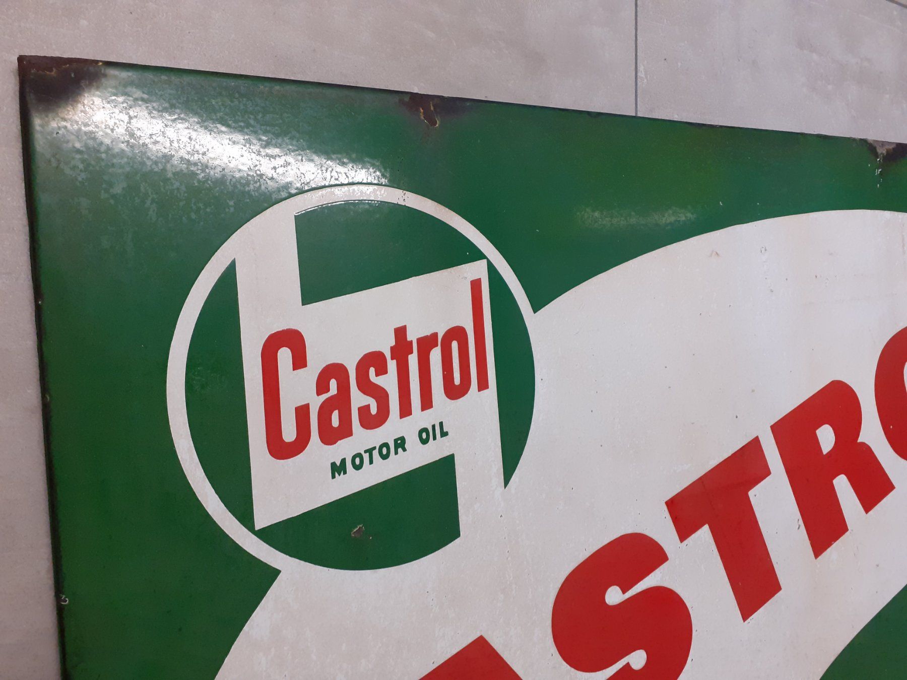 Castrol Insegne: Castrol Emailschild / Blechschild 98 x 73 cm – Usato da Wigoltingen venduto da colodur 1