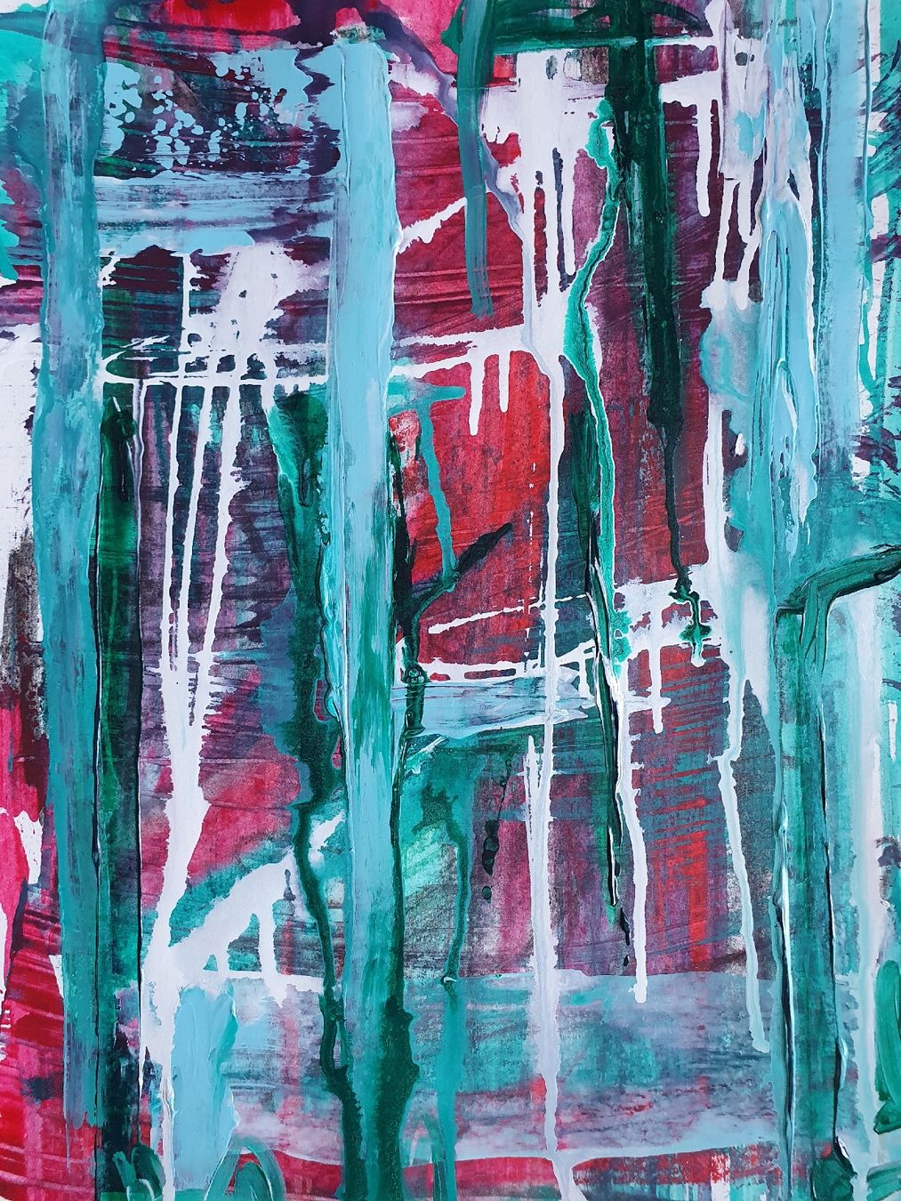 Dipinti: Abstrakte Malerei Acryl auf Papier A3 – Nuovo (secondo la descrizione) da Wimmis venduto da hel_m26m 1