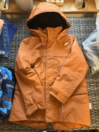 Reima Winterjacke braun mit Kapuze Gebrauchsspuren 128