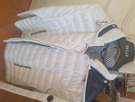 BASLER Steppjacke Weiss Dunkelblau Grösse 48