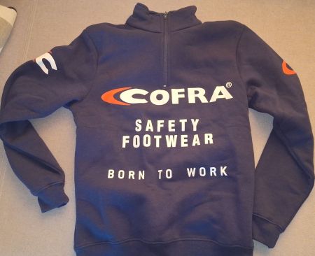 Cofra Pullover mit Reissverschluss dunkelblau gebraucht