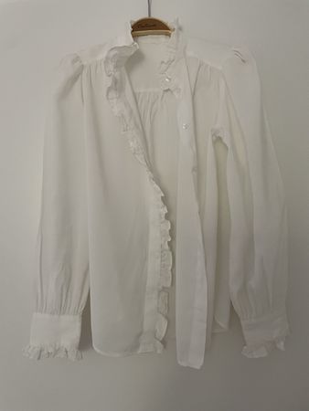 Elegante Bluse in Creme Gr S