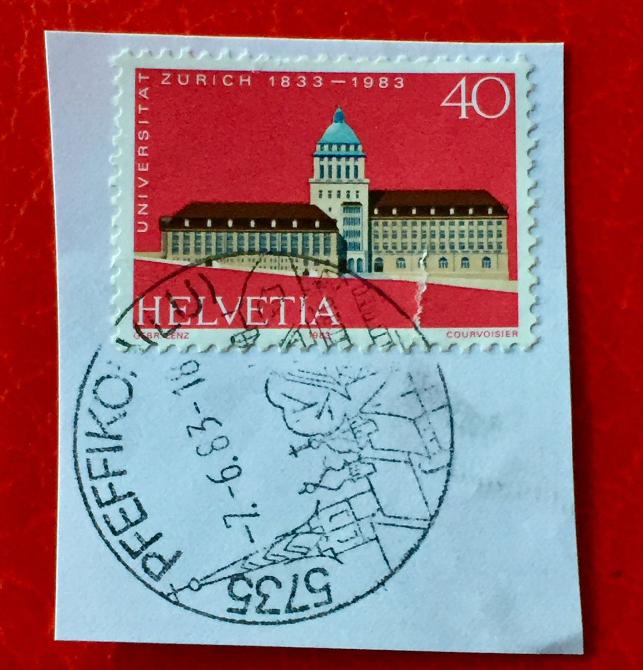 Tutti i francobolli: CH BRIEFMARKEN VOLLGESTEMPELT  Pfeffikon(LU)  – Usato da Aarau venduto da Billa007