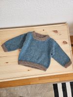 Handgestrickter Baby Pullover aus Alpaka, Gr 80