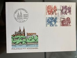 Schweiz 1977 Sonderstempel 2 Swiss Stamp Open Winterthur 96
