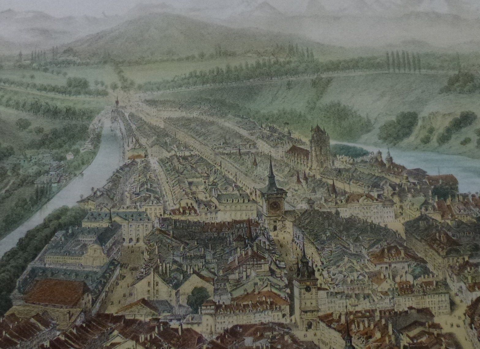Stiche: Grosser Stich ++ Ansicht Stadt Bern – Gebraucht aus Walkringen von Casablanca777 5