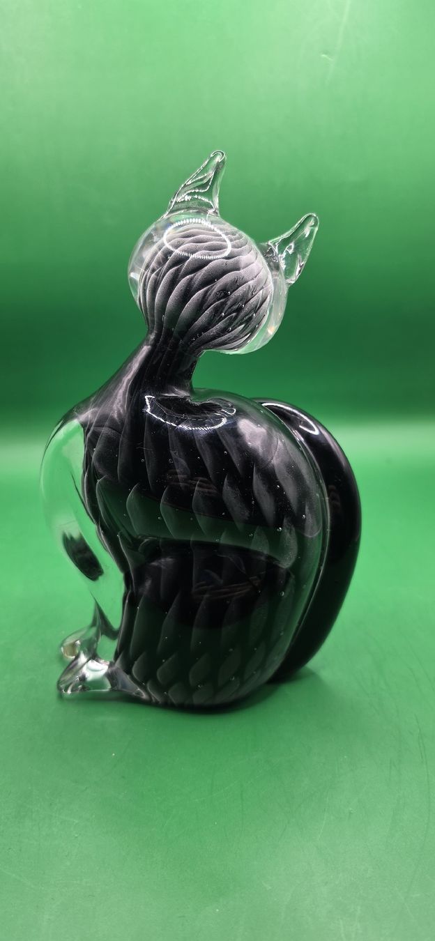 Murano Figuren: Wunderschöne Grosse Vintage Murano Glas Katzen / Katze Figur – Gebraucht aus Zürich von Daniela51 3