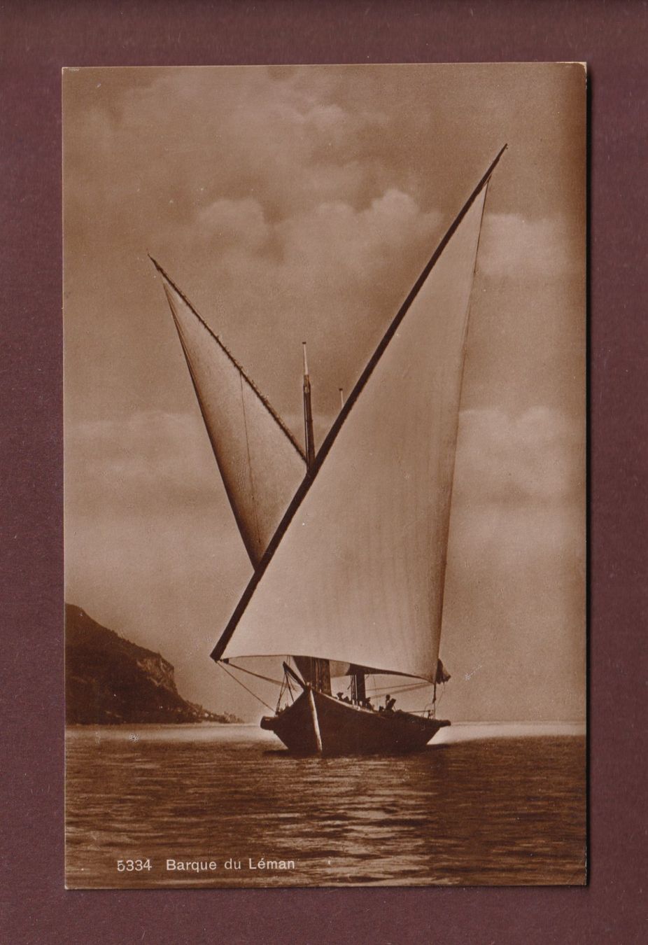 Ansichtskarten: BARQUE DU LEMAN – Gebraucht aus Pully von nicecards-shop
