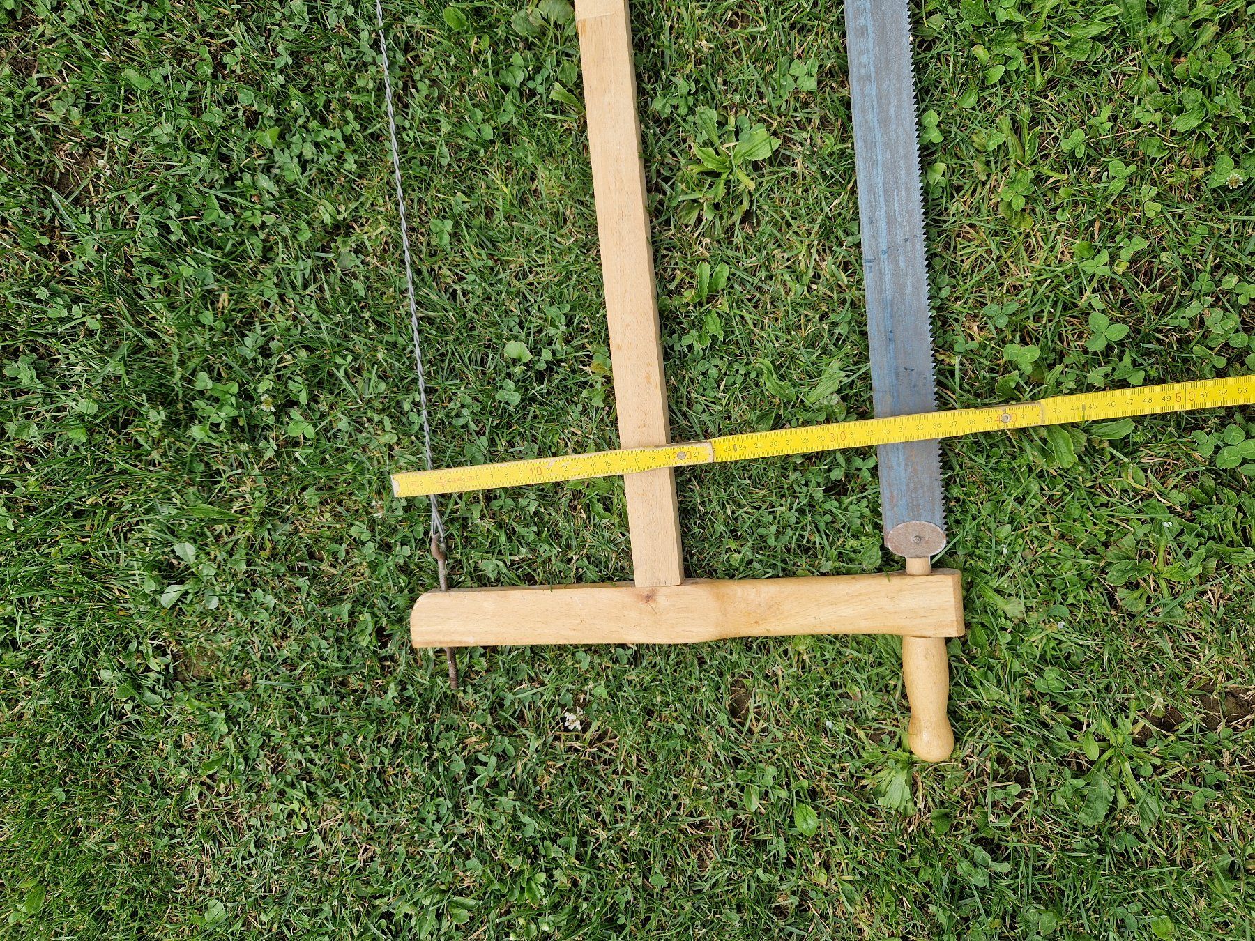 Seghe: Alte Hand Säge Holz Gespannt mit Drat – Usato da Niederbipp venduto da Trude04 5