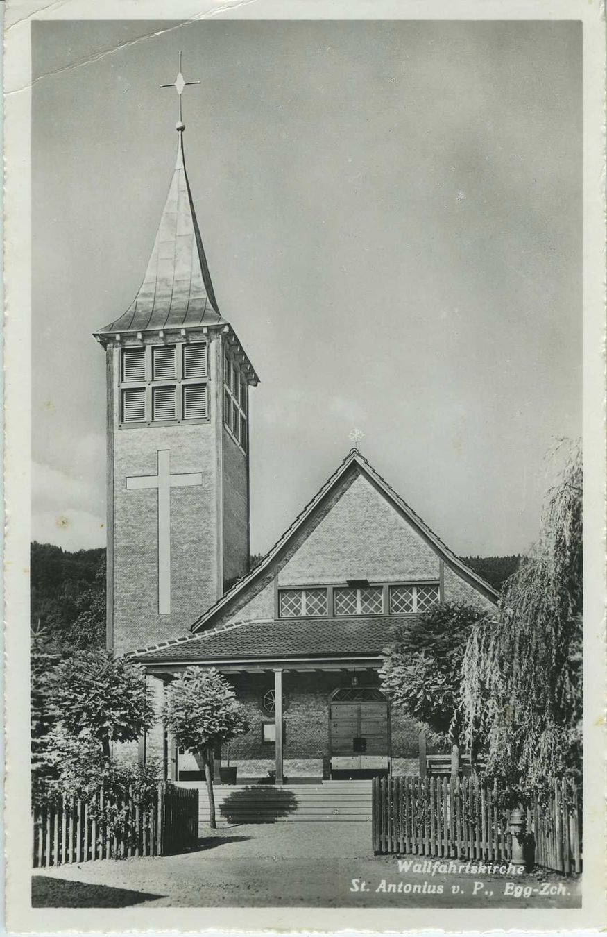 Ansichtskarten: Egg ZH - Wallfahrtskirche St.Antonius – Gebraucht aus Schleitheim von Pmschlaate
