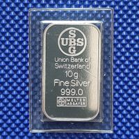 10 grammes argent 999 UBS