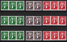 1939 Rollenmarken 228yRM-238yRM ** mit/ohne Kontrollaufdruck