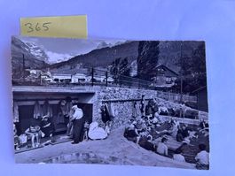 Ansichtskarte Thermal Fussbäder Leukerbad 50er Jahre