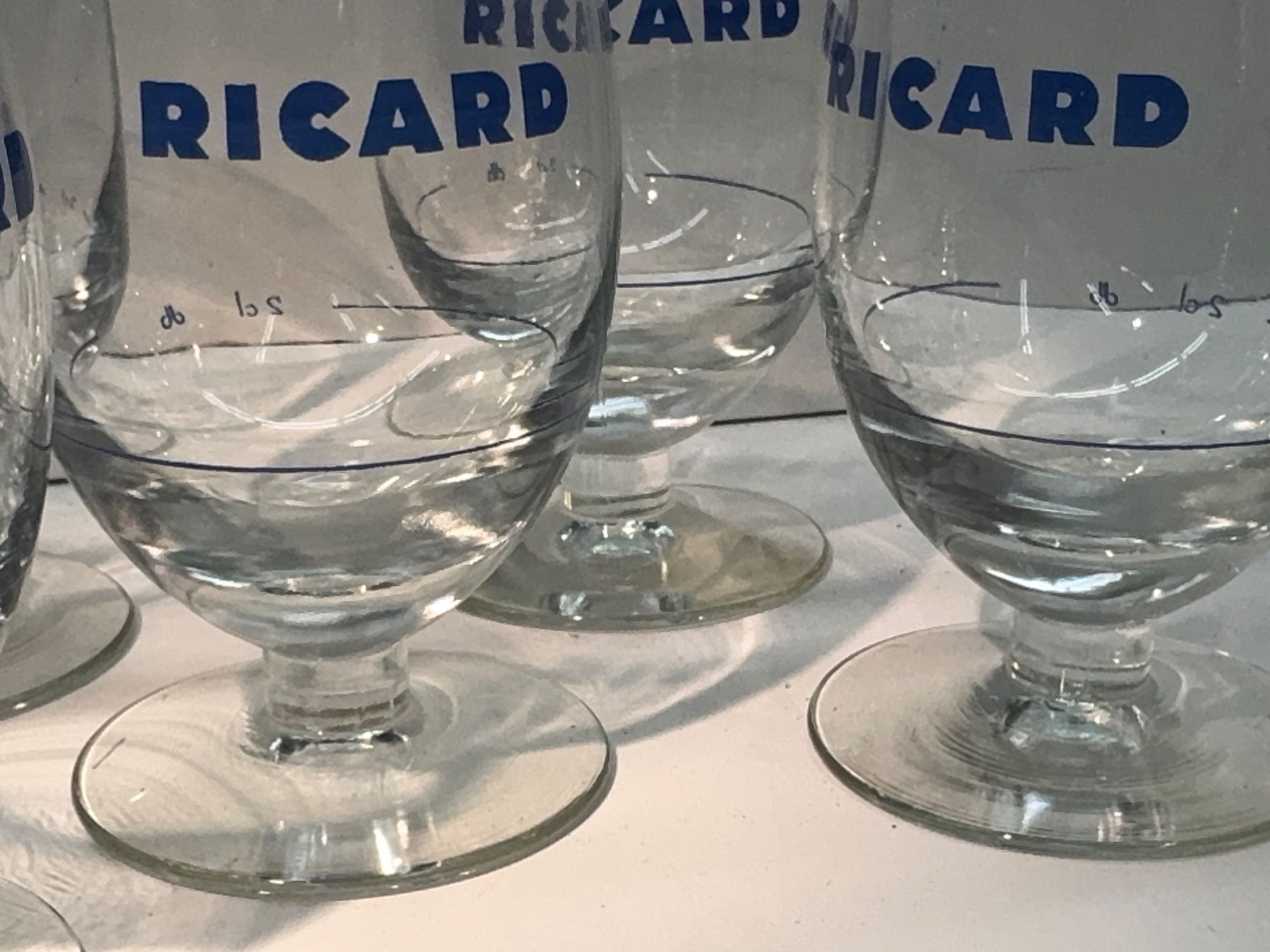 Bicchieri: 5 vintage RICARD Gläser – Usato da Lostorf venduto da Peschmi10 3