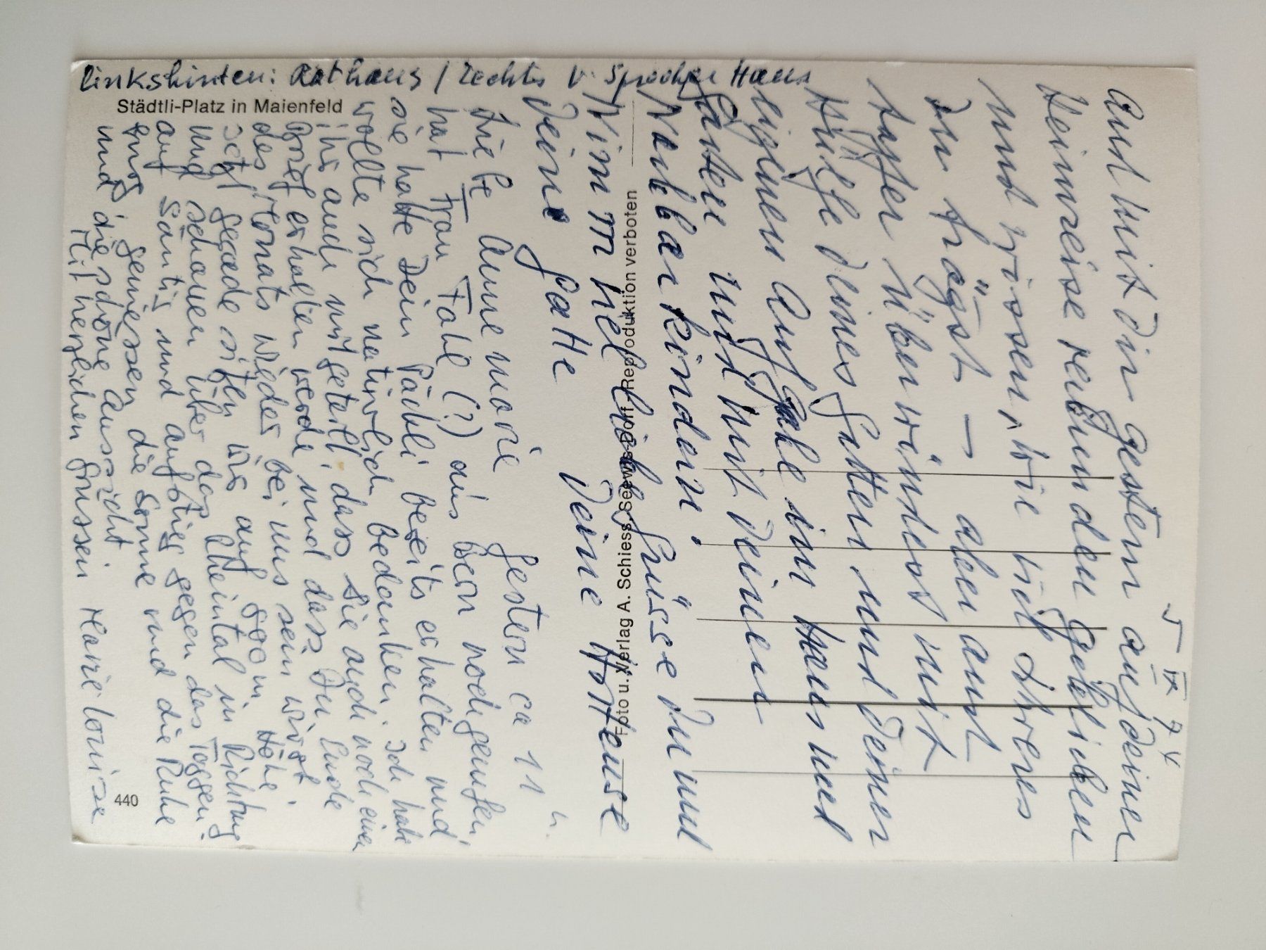 Cartoline postali: Maienfeld Städtli-Platz alte AK – Usato da Ohmstal venduto da Lebensfreude05 1