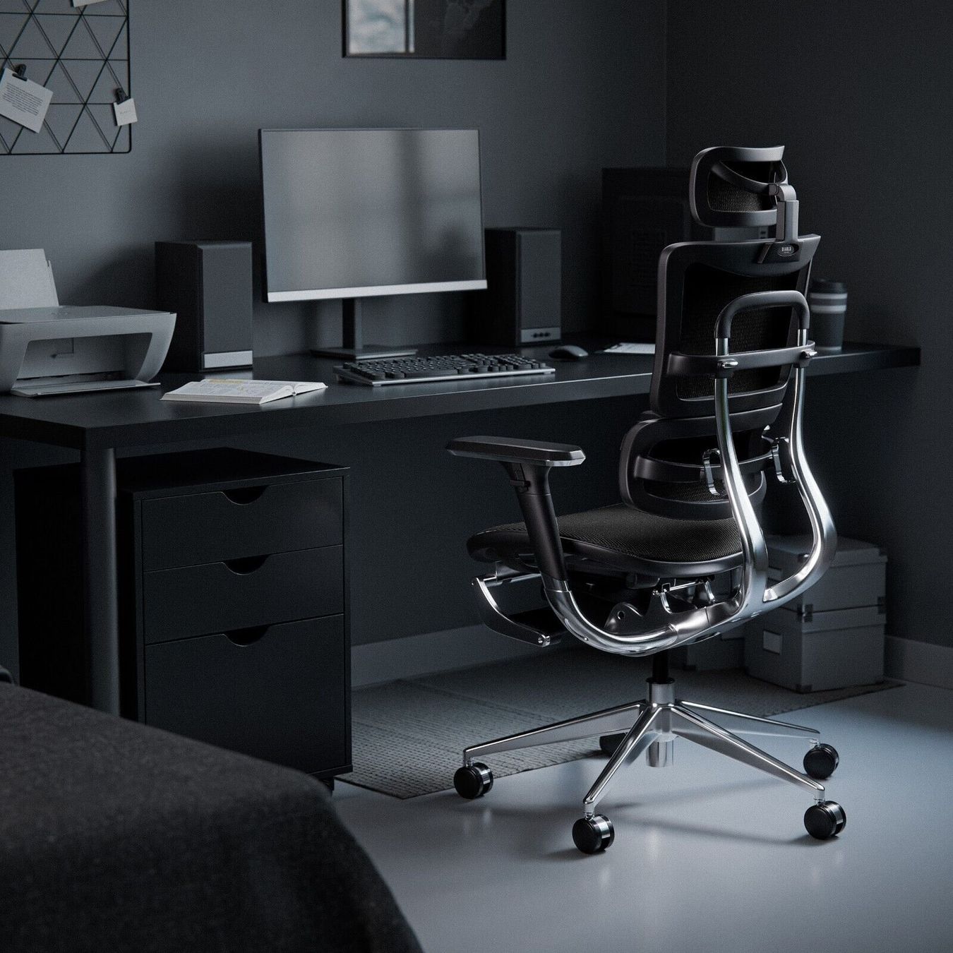 Sedie: Ergonomischer Schreibtischstuhl V-Master - Schwarz – Nuovo e nell'imballaggio originale da Wallenwil venduto da toesstal-vertrieb 2