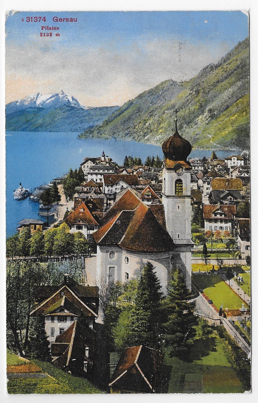 Ansichtskarten: Ansicht von Gersau – Gebraucht aus Hefenhofen von Richsalz