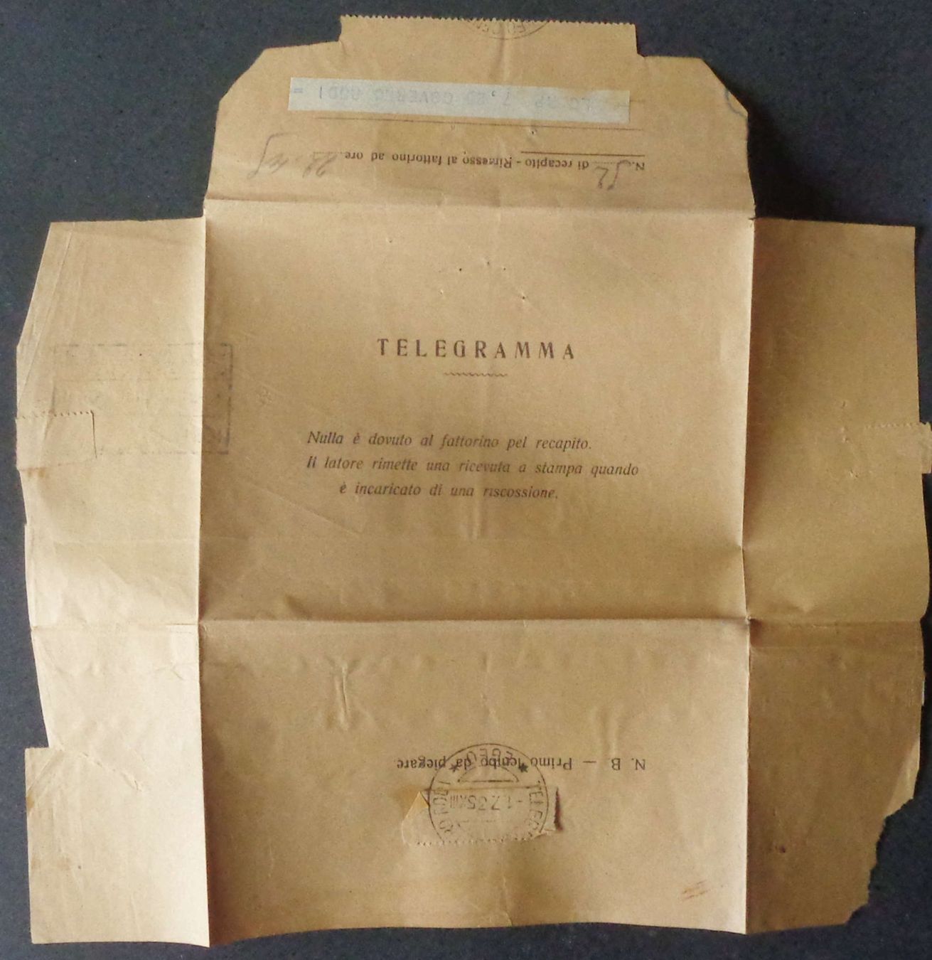 Documenti: 2 telegramme da RODI, 1933 e 1935 – Usato da Le Locle venduto da timbrettino 7