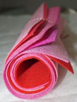 Bastelfilz Set, 6 Farben 30x30 cm Set 12