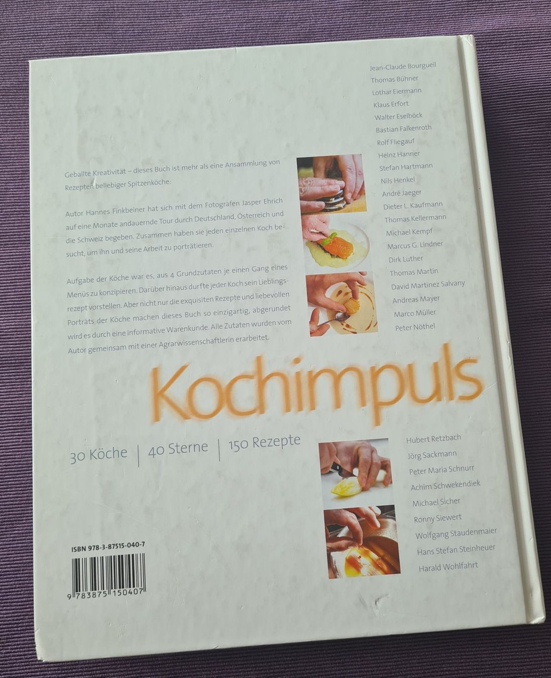 Libri: Kochimpuls - Hannes Finkbeiner – Usato da Zumikon venduto da Rosa26 1