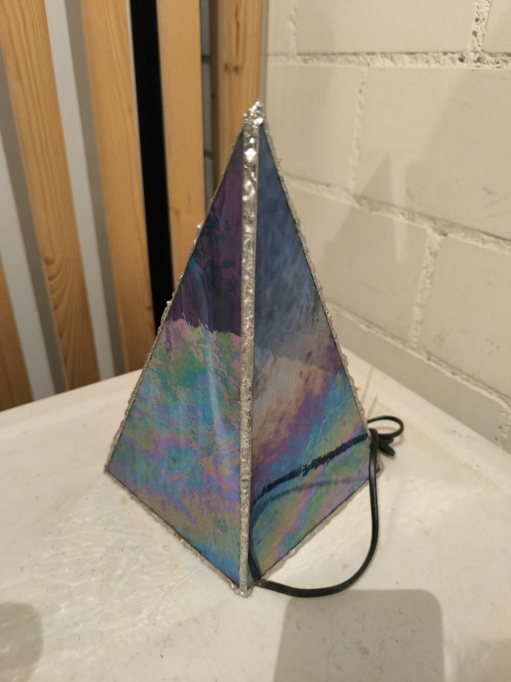 Lampes: Nachttischlampe aus Glas – D'occasion à Winterthur par Tinot 1