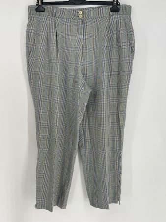 Leichte karierte Bundfaltenhosen Gr. 46 Michèle