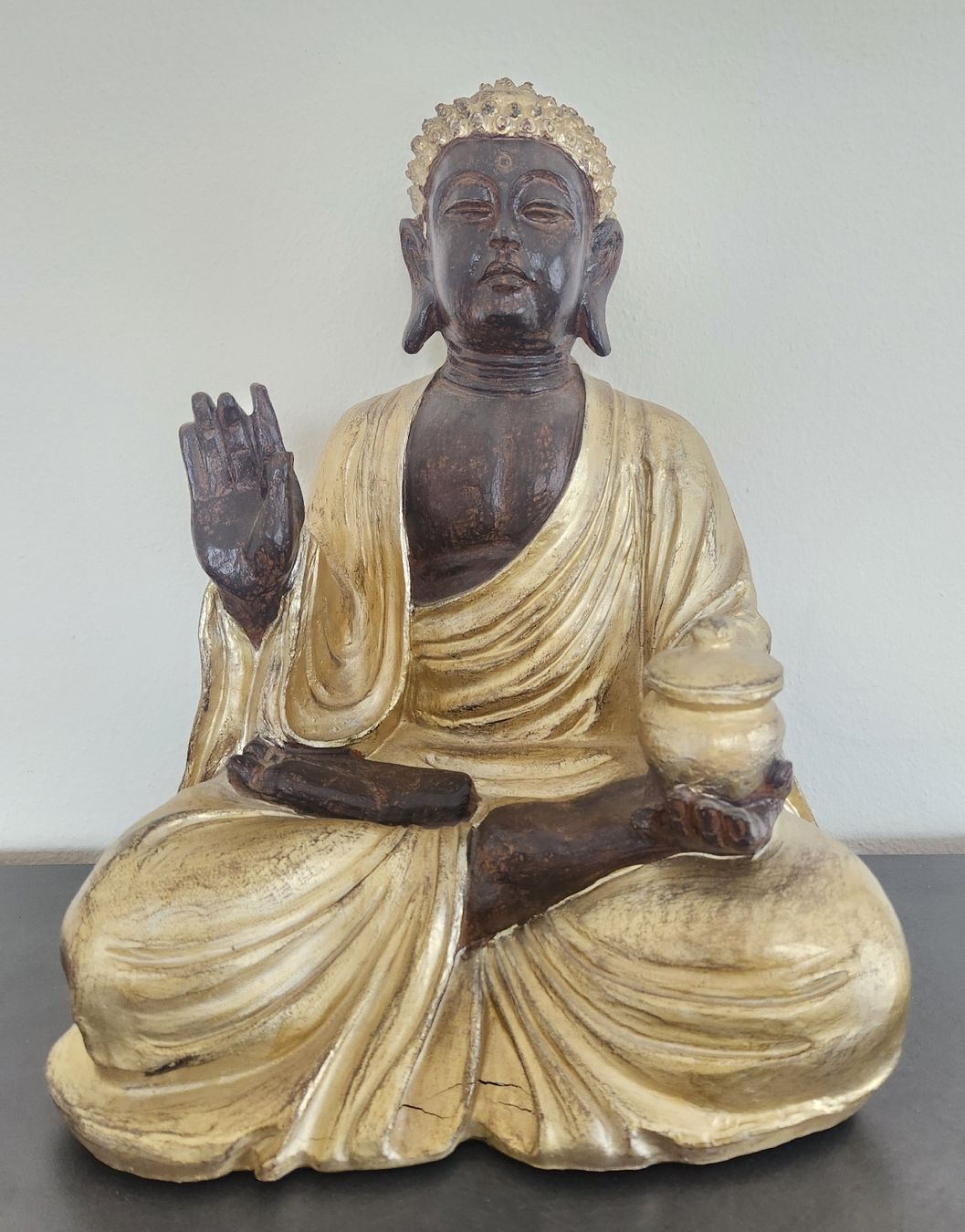 Skulpturen & Statuen: Statue Bouddha  – Gebraucht aus Les Bois von Louis-XIV