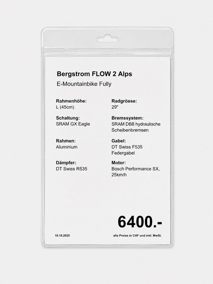 Bergstrom Biciclette: Bergstrom FLOW 2 Alps E-MTB Fully L  – Nuovo (secondo la descrizione) da Lyss venduto da Swiss_1992 7