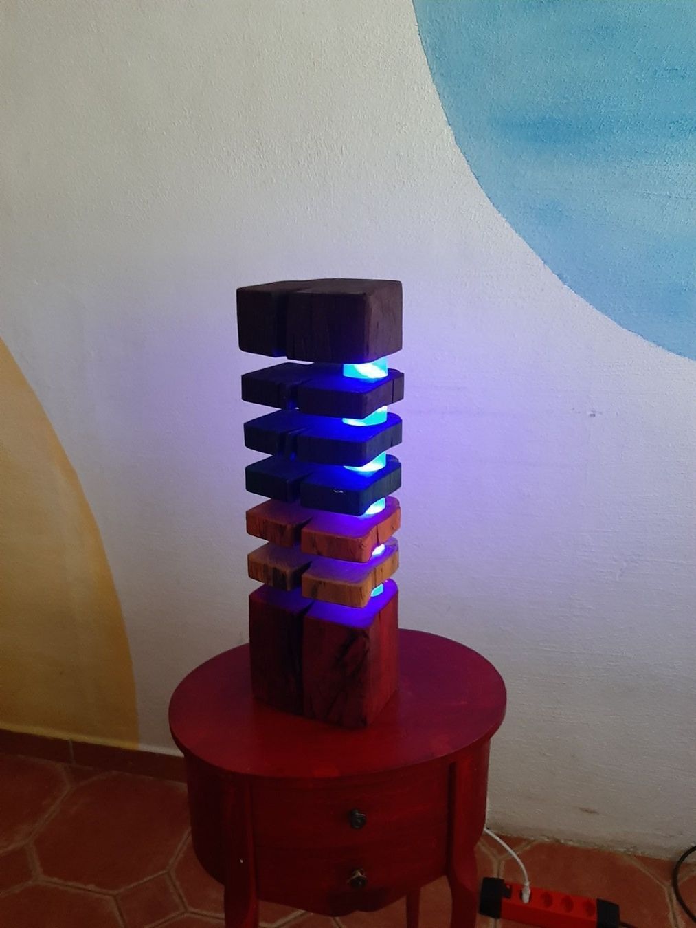 Eichholtz Lampade: Altholz,   LED  Lampe   aus  Altholz – Usato da Sisikon venduto da Creantic-Art 3