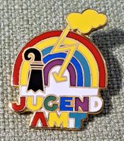 P145 - Pin Regenbogen Blitz & Donner Wolke Jugend Amt Basel