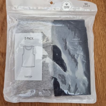 Name it Tanktops 2er-Pack Bio-Baumwolle Gr. 92 NEU
59