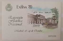 EXFILNA– MINISHEET 1985 - Exposición filatélica Nacional