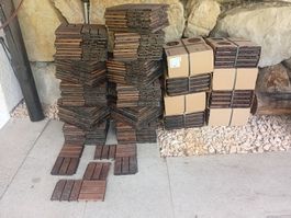 Holz Bodenrost Platten für innen/aussen/steckbar