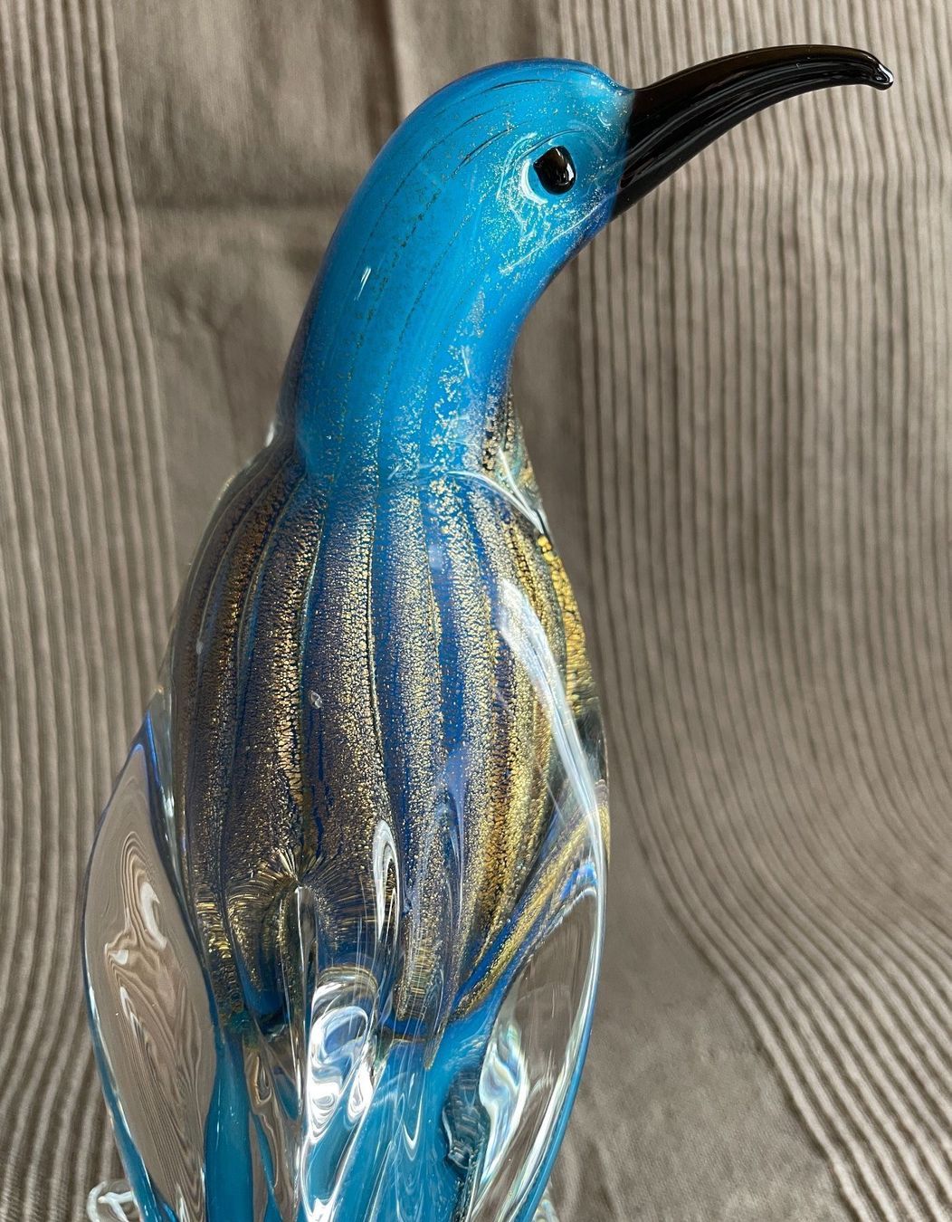 Murano Figuren: Eisvogel Glas von Murano blau gold – Neu (gemäss Beschreibung) aus Bern von Chraebu2 3