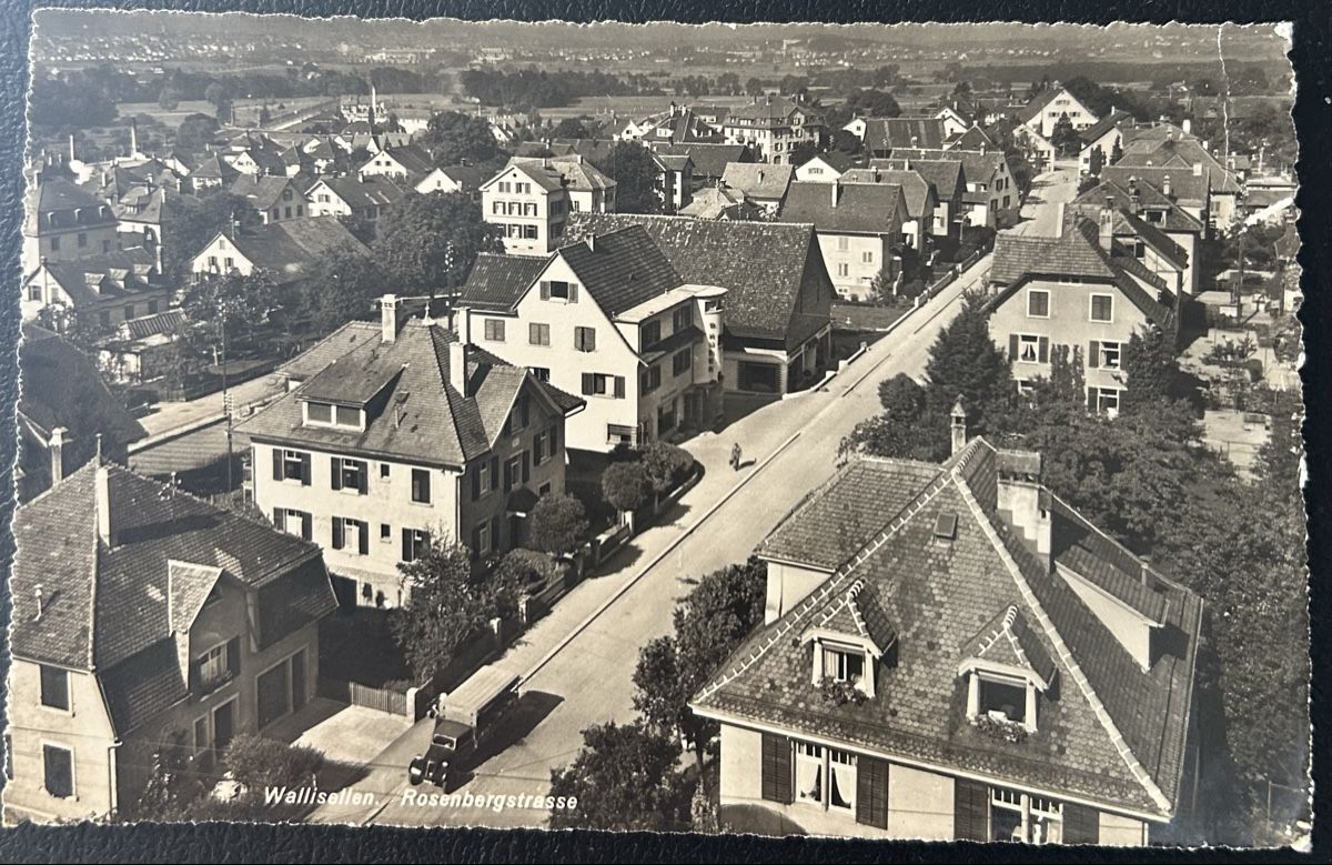 Ansichtskarten: Wallisellen Rosenbergstrasse  – Gebraucht aus Horw von Tellbub