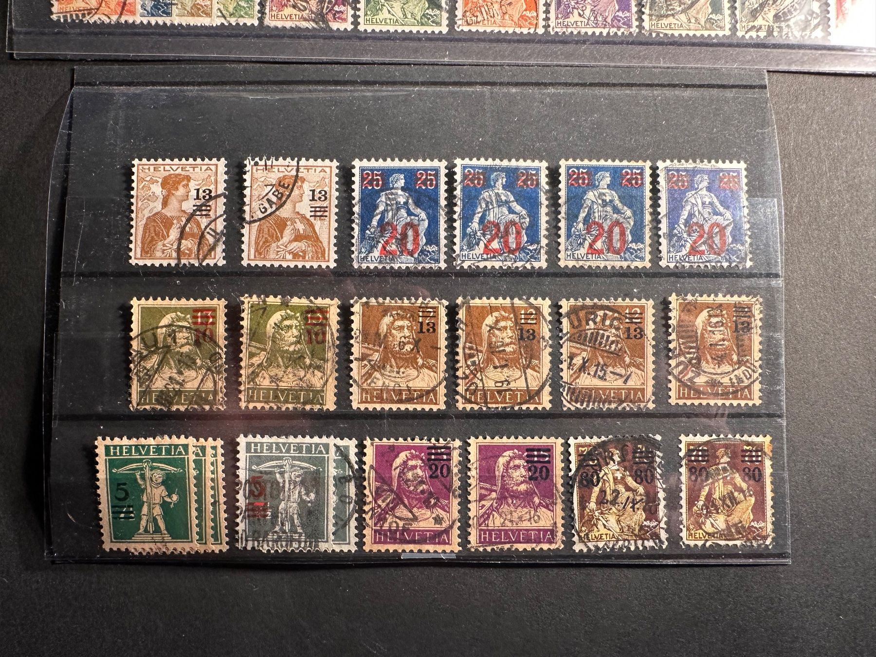 Tutti i francobolli: Sammlung Aufdrucke Sehr Hoher KAT!! – Usato da Stettfurt venduto da 2442 6