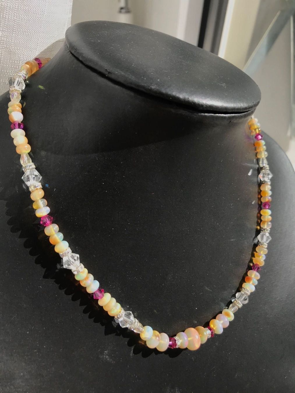 Catenine: Opal & Swarovski Element Collier UNIKAT – Nuovo (secondo la descrizione) da Basel venduto da Chili007 2
