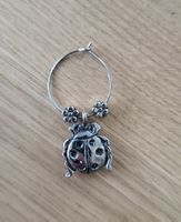 Schöner Ohranhänger, Glückskäfer, silber, neuwertig