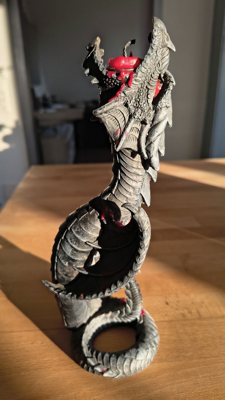 Portacandele: Gothic Kerzenständer Drache – Usato da Dietikon venduto da Bobbyboa 3