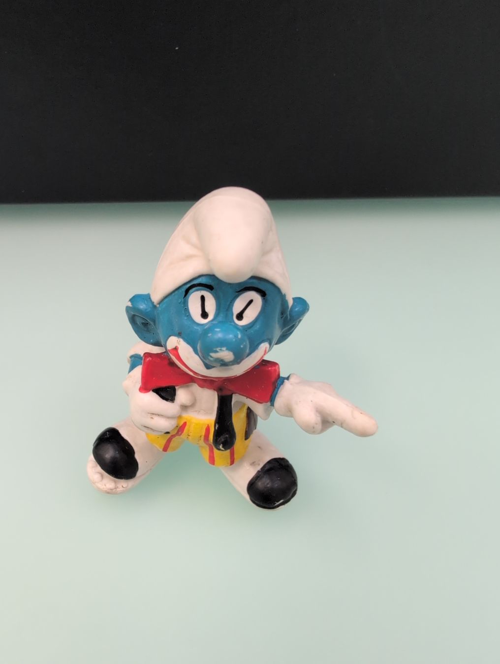 Schleich Figuren: Figurine Schtroumpf Clown – Gebraucht aus Lignières von Sulyvan