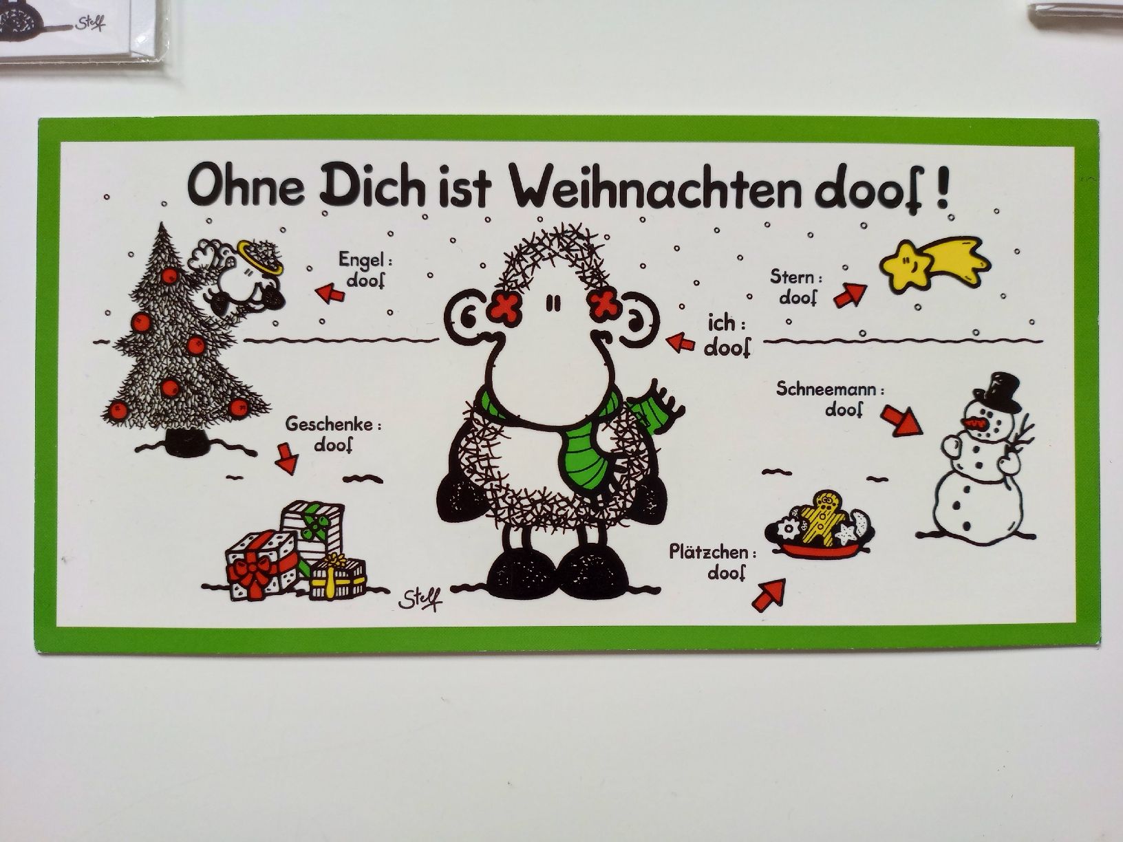 Cartoline: "Ohne Dich ist...doof" Kartenset – Nuovo (secondo la descrizione) da Spiez venduto da egonolsen 4