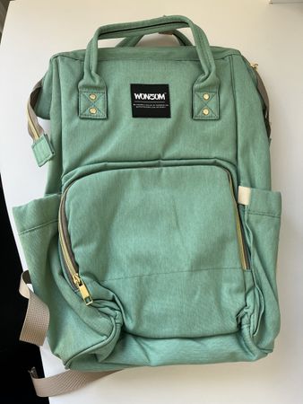 Zaino fasciatoio Wonsom verde acqua - nuovo!