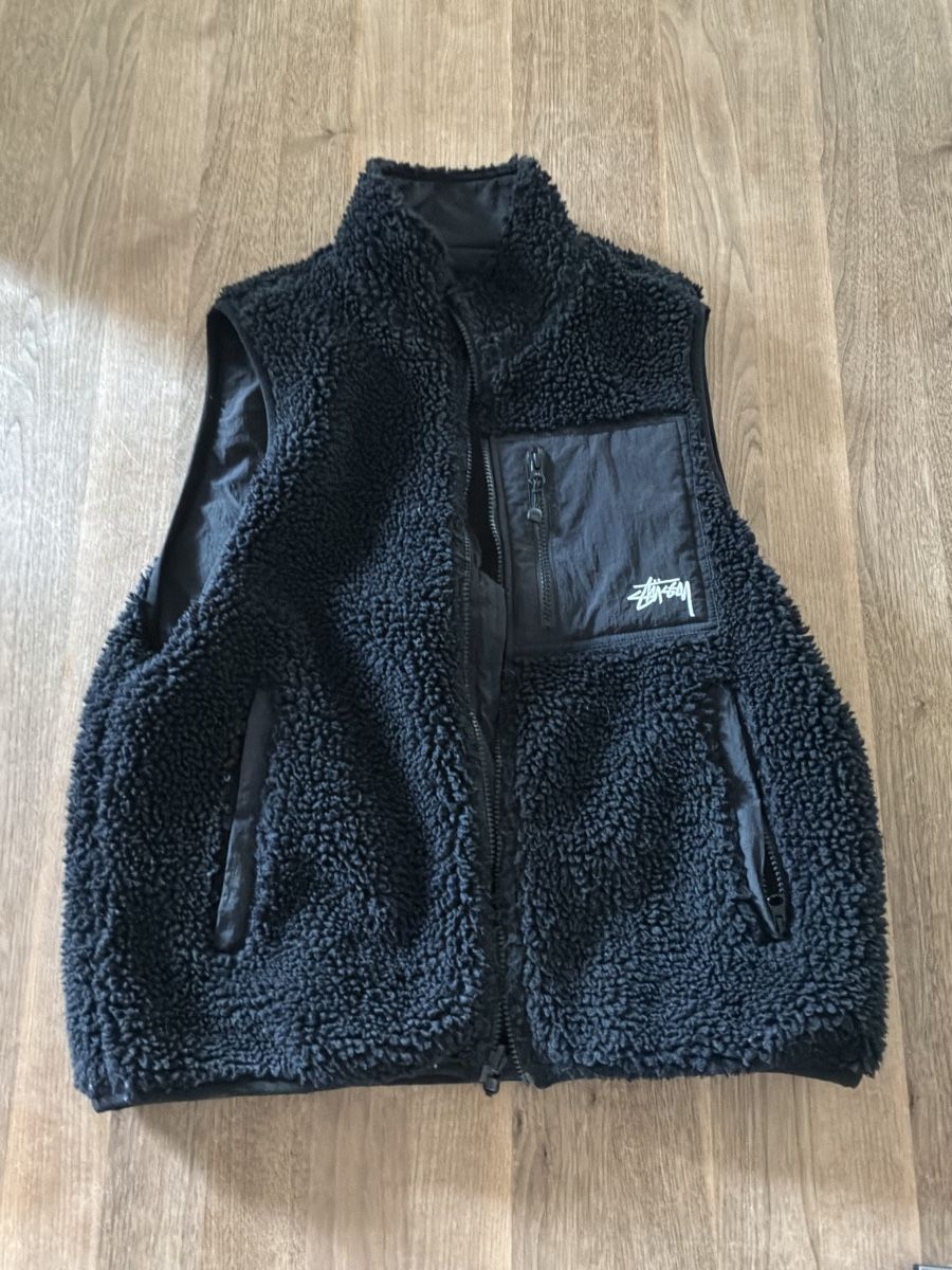 Gilet & Giacche: Weste Stussy schwarz Teddyfleece Grösse S – Usato da Zürich venduto da lio_prx5