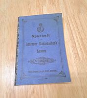 1930 Sparheft Luzerner Kantonalbank Luzern