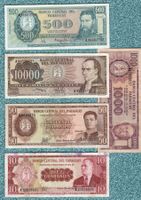 Paraguay noten 5 stück