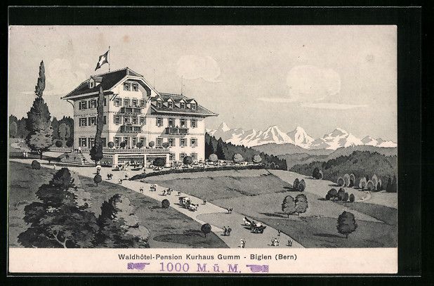 Ansichtskarten: Biglen, Waldhotel-Pension Kurhaus Gumm – Gebraucht aus Berlin von bartko-reher