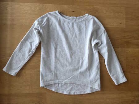 Pullover H&M Basic hellgrau Melange Gr. XS