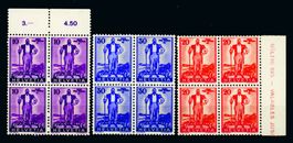 1936, Pro Patria W2–W4, Viererblöcke **