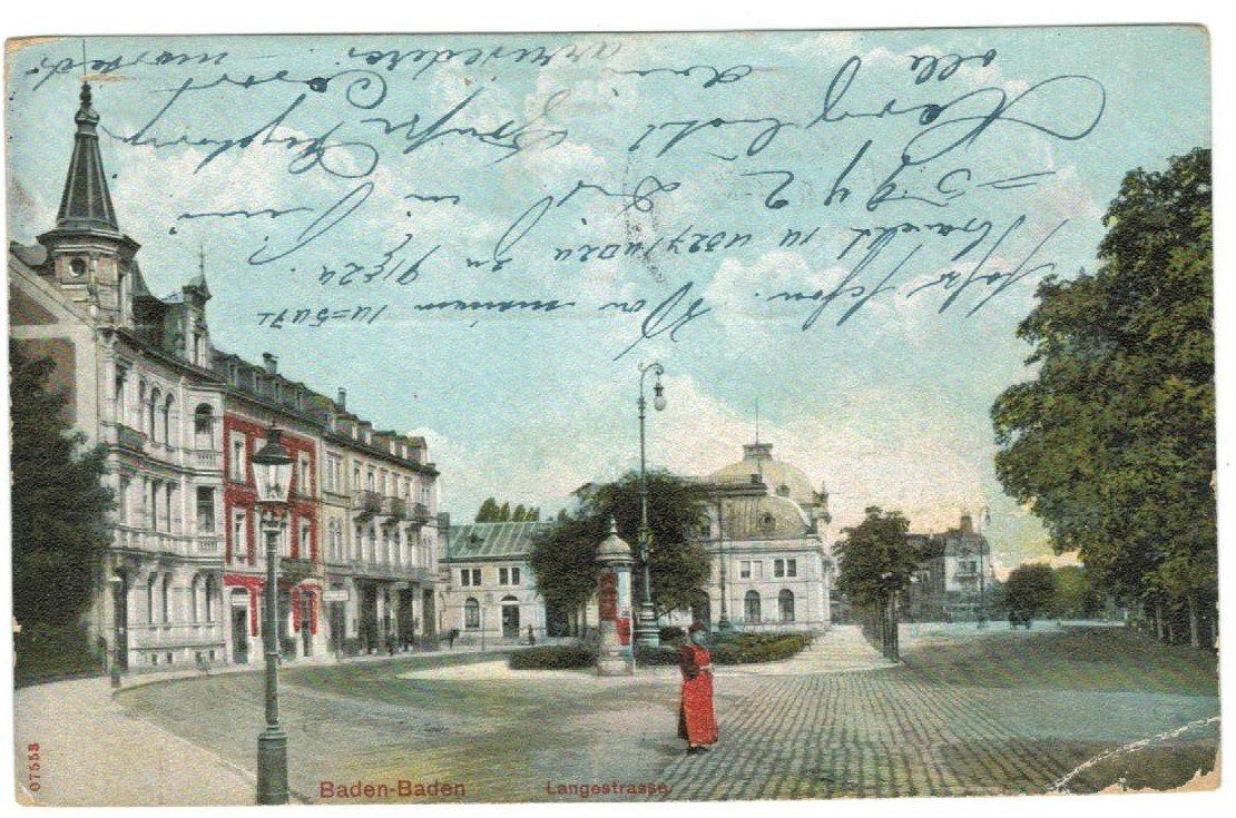 Cartoline postali: AK Baden-Baden 1913 – Usato da Zürich venduto da Tolima194