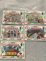 Briefmarken St. Helena Weihnachten Kinderzeichnungen